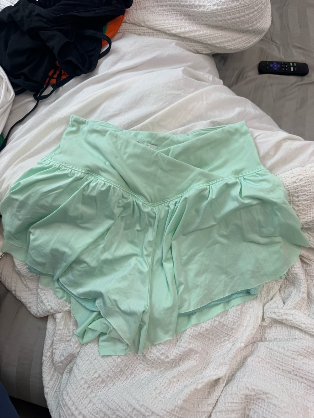 Mint Athletic shorts with Built-in spandex